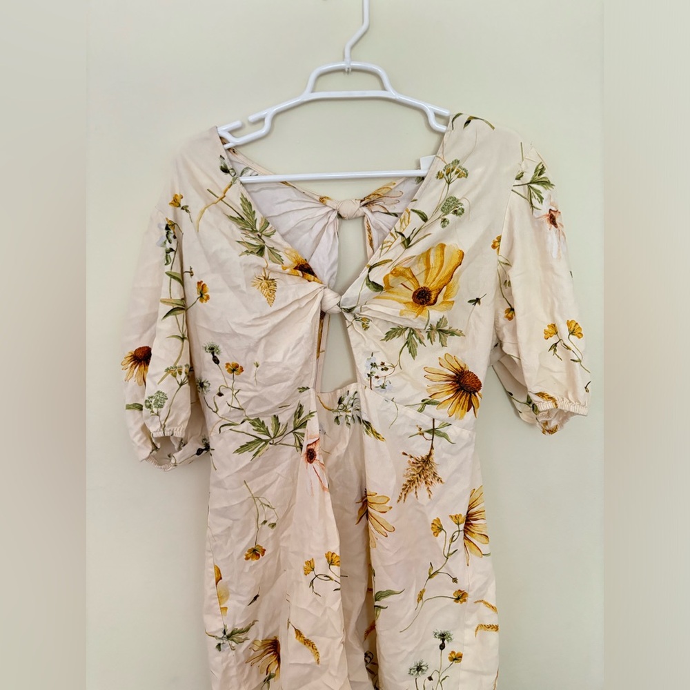 Floral short summer dress